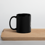 Black Glossy Just Baseball Mug