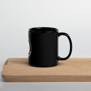 Black Glossy Just Baseball Mug