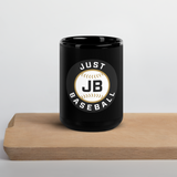 Black Glossy Just Baseball Mug